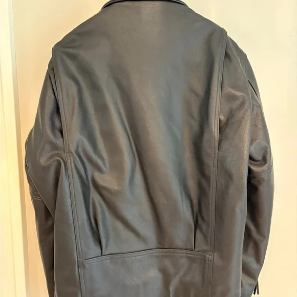 VINTAGE PRISTINE Harley-Davidson Black Leather Motorcycle Jacket - Picture 10 of 12